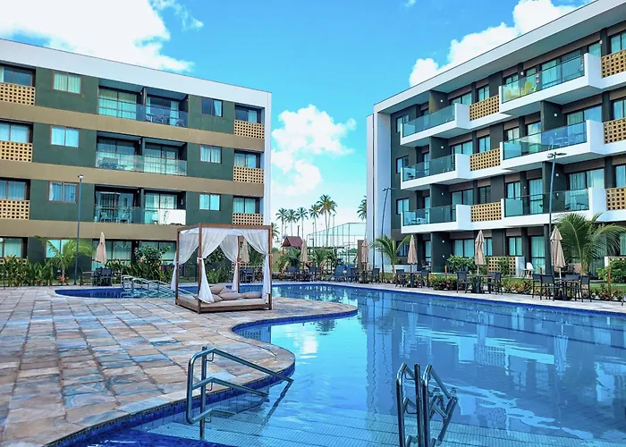 Mana Beach Top - Vista Piscina, 2Qts, Poucos Metros da Praia-Muro Alto